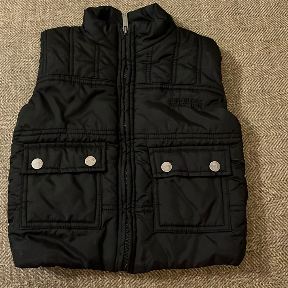 Kenneth Cole Reaction Black Winter Vest, Size 2T. Used, great condition.